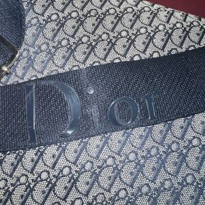 Christian Dior Navy Trotter Crossbody Bag